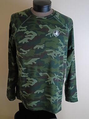 Body Glove Eclipse UPF 50+ Sun Protection Shirt - Olive Camo --NWT Large